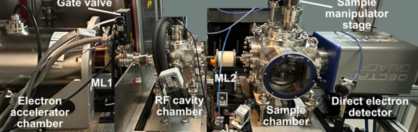 Ultrafast Electron Diffraction instrument. Credit: Kasra Amini